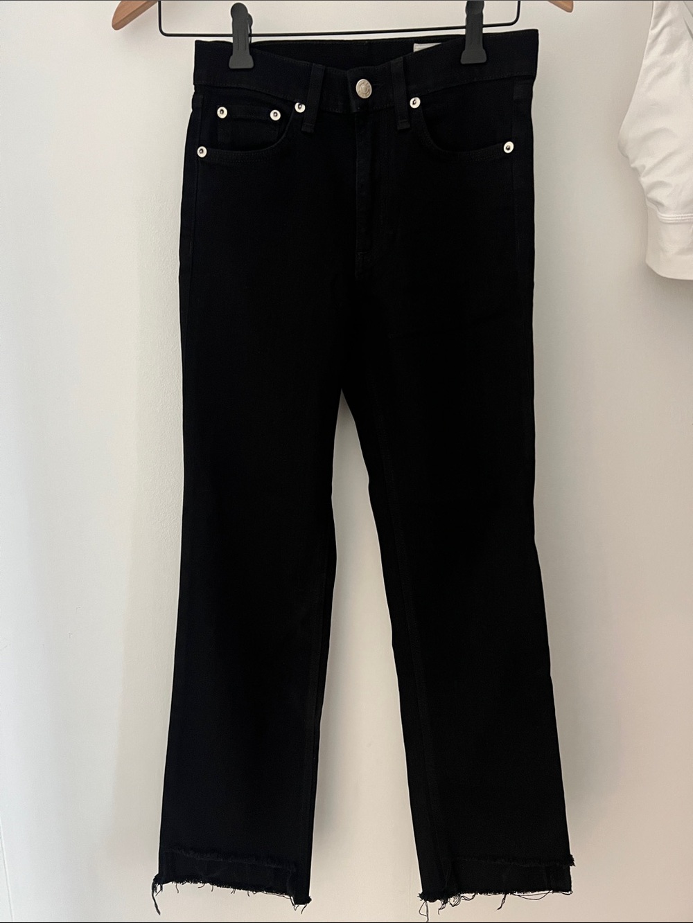 RAG AND BONE LIKE NEW Super 24 black jeans light &stretch high waisted Perfect